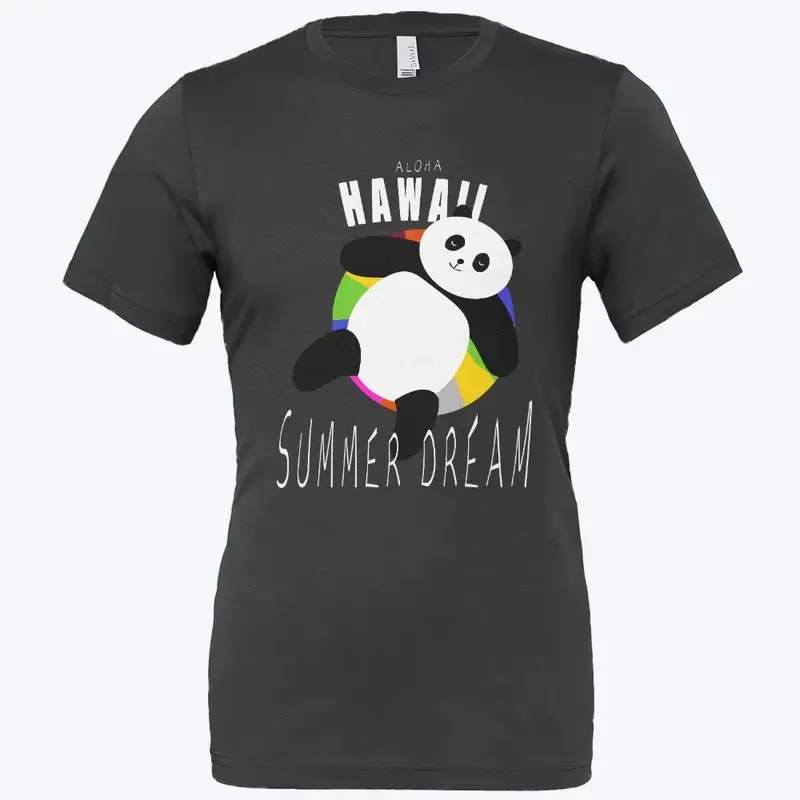 Panda bear Hawaiian summer dream 