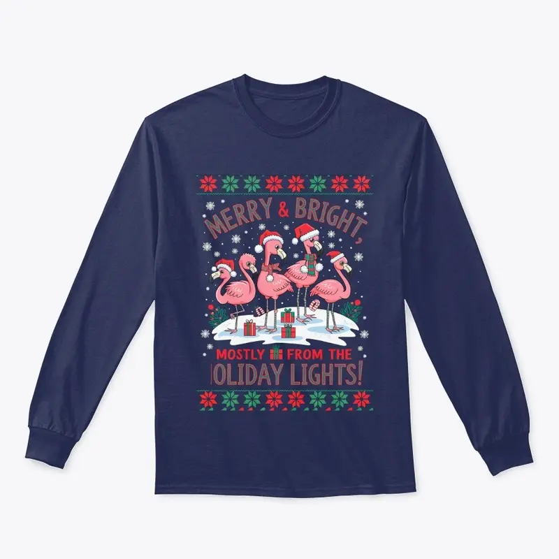  Four Pink Flamingos Party Sweatshirt