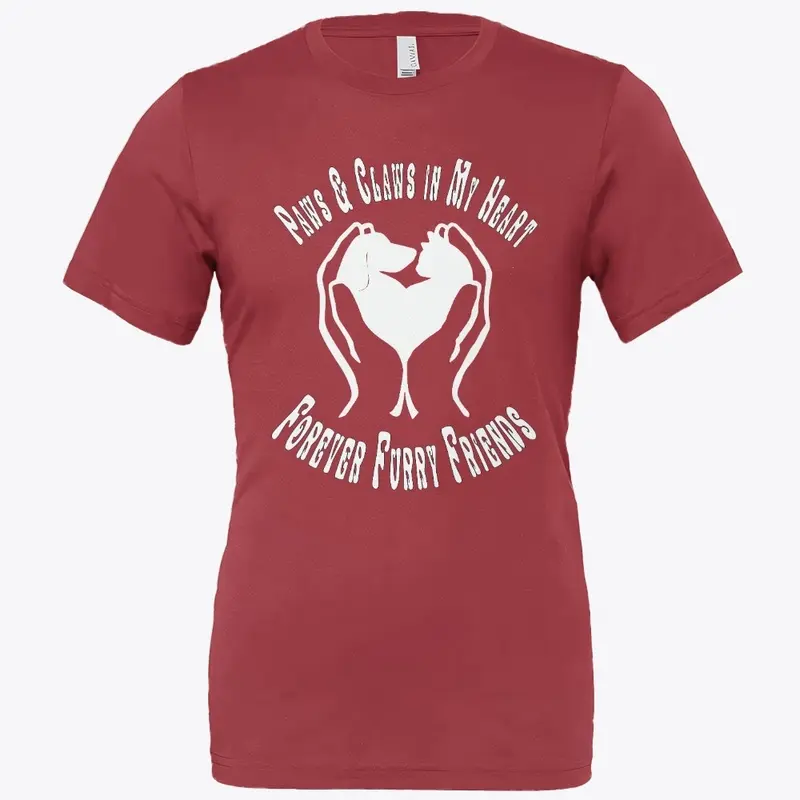 Animal lover heart t-shirt