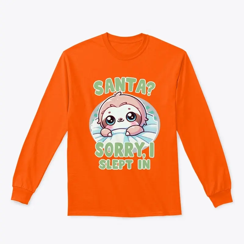 Kawaii Cute Christmas Sloth T-Shirt