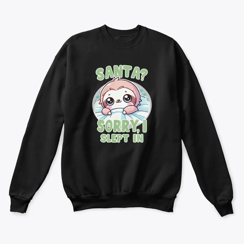 Kawaii Cute Christmas Sloth T-Shirt